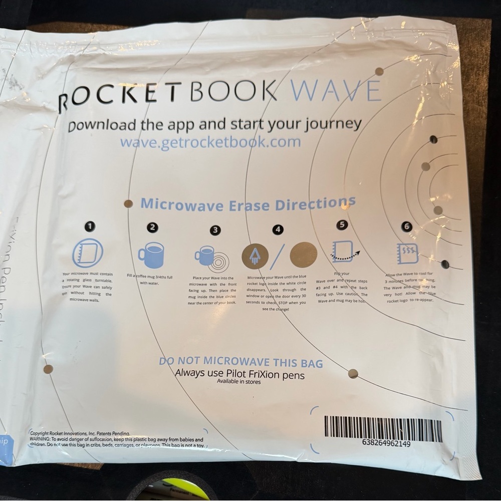NEW! Unopened. Rocketbook Wave Reusable Notebook - Picture 2 of 6